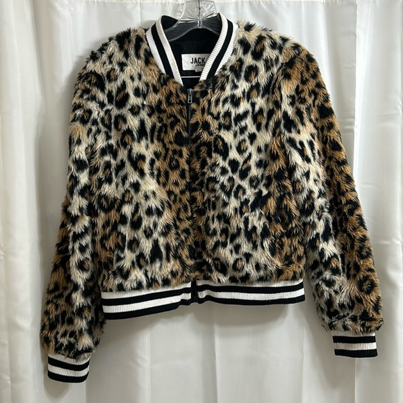 Faux Fur Cheetah Bomber by BB DAKOTA - Picture 2 of 5